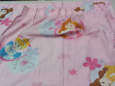 £11.95 • Buy Disney Princess 65'' X 54'' 100% Cotton Pink Pencil Pleat Curtains