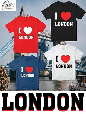 £9.99 • Buy I LOVE LONDON T-shirt Capital Of England Country Gift Great Britain Souvenir