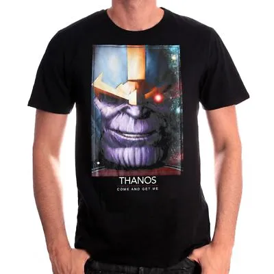 Marvel Comics - Avengers: Infinity War - Thanos 'come And Get Me' Black T-shirt • £16.99