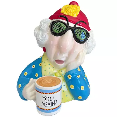 Vintage Hallmark MAXINE  You Again?  Coffee Mug Ceramic Cookie Jar 11 In Tall • $54.99