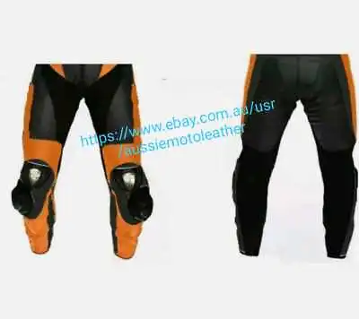 Suzuki Ktm Motogp Motorbike Leather Pants Motorcycle Pants Trouser Bikers Pants • $204.86