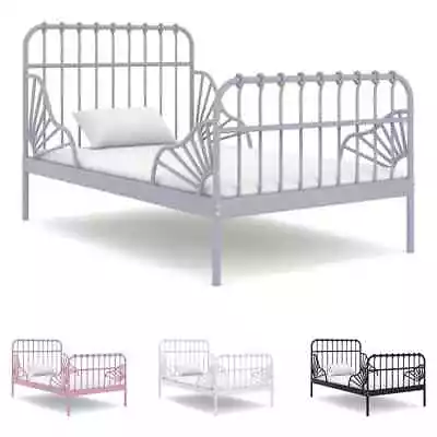 Extendable Bed Frame Metal Home Bed Base Bedstead Set Multi Colours VidaXL • £117.99