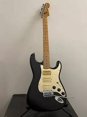 $1285 • Buy 1987-’88 Fender Korea Squire Stratocaster Rare Vintage Upgrades Black