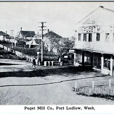 C1960s Port Ludlow WA Puget Mill Co Milltown Hood Canal Sawmill Photo Repro A145 • £8.92