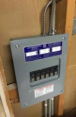 $42.50 • Buy Indoor Main Lug Load Center 100 Amp Electrical Sub-Panel Box 6 Space 12 Circuit