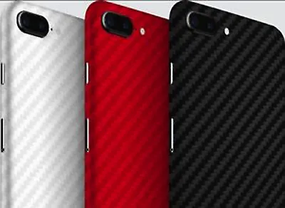 Textured Carbon Skin Cover Sticker Decal Vinyl Wrap For IPhone • £2.94