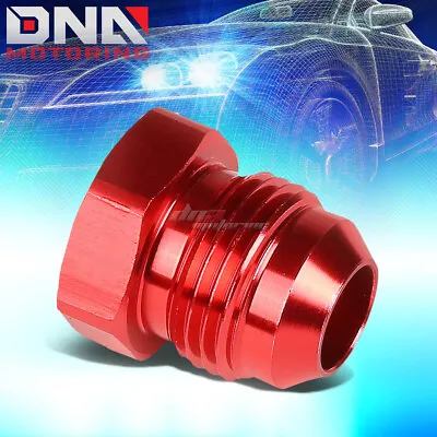 $4.28 • Buy An8 An-8 Flare Bolt Red Aluminum Anodized Nut Plug Bolt Lock Fitting Adapter