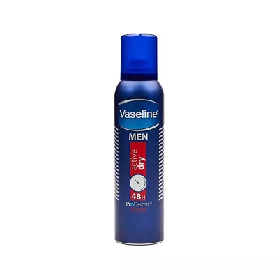 Vaseline Men Active Dry Anti-Perspirant Deodorant 150ml (No Lid) • £3.99