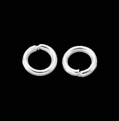 ❤ Metal Silver Plated 1mm Thick Strong Jump Rings 5mm 6mm 7mm 8mm 10mm 12mm ❤ • £1.80