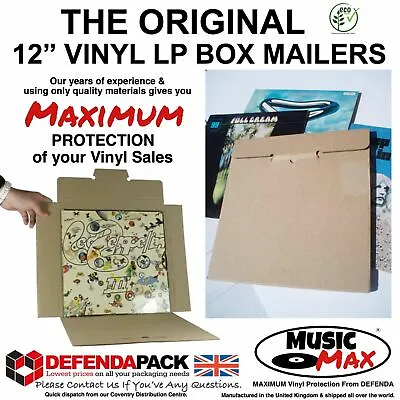 50 STRONG RECORD MAILERS 12  LP VINYL Albums MusicMax CARDBOARD PACKAGING BOXES • £38.09