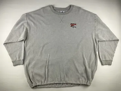 Denver Broncos Sweatshirt Corduroy Mens Size 4XL NFL Vintage 90's • $20