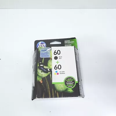 Brand NEW Genuine HP 60 Black & Tri-Color Ink Cartridges Combo Pack Expired 2018 • $19.99
