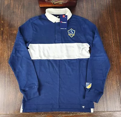 LA Galaxy Fanatics Navy Blue Penalty Kick Long Sleeve Polo Shirt Men's 2XL New • $23.99