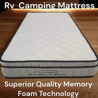 JAYCO SUITABLE CARAVAN MOTORHOME MATTRESS DOUBLE MEMORY FOAM 203cm TALL X107cm S • $300