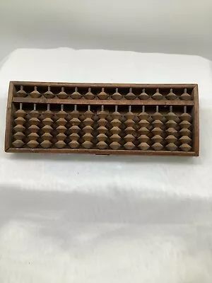 Japanese Abacus Soroban Vintage Sibusawa Eiichi Valuable Wooden Shipping Company • $46