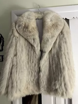 Genuine Natural Blue Fox Fur Coat • $750