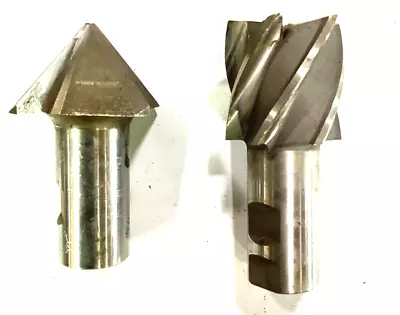 (d) Two Large Machinist Cutters End Mill Conical  • $25