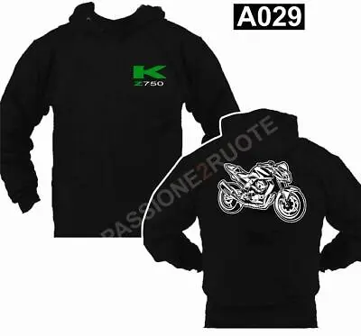 Hooded Sweatshirt Z750 Black Hoodie Sweatshirt A029 • £47.46