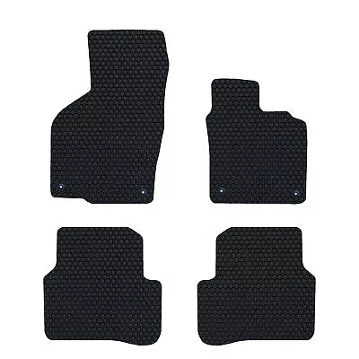 VW Passat CC 2008-2012 GENUINE DELUXE Tailored Rubber Car Mats Black Floor Set • $23.63