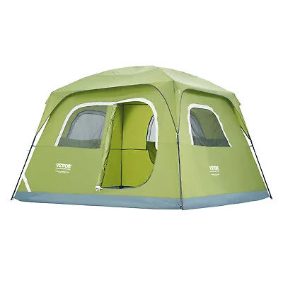 VEVOR Camping Tent Camp Tent 10x9x6.5 Ft For 6 Person Waterproof Lightweight • $99.99