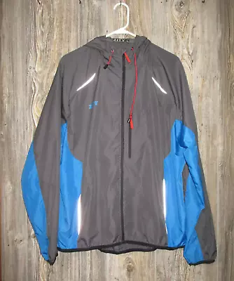 Mens Cycling Jacket Lightweight Wind Coat Windbreaker Jacket Outdoor Size XL • $13.99