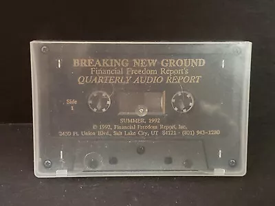 Vintage Cassette Tape Breaking New Ground Financial Freedom Report Summer 1992 • $2.50