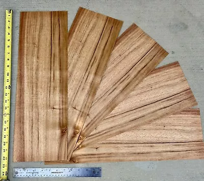 5 Curly Koa Wood Veneer Sheets Hawaiian Koa Wood Veneer (#9) • $80