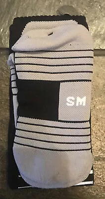 ADIDAS TEAM SPEED TRAXION CLIMALITE Mens Crew Sock Black / Gray Small NEW • $8