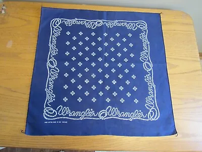 New Vintage Wrangler Blue Rope Handkerchief Bandana • $8