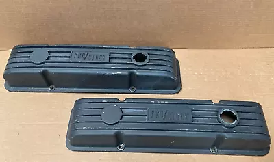 Vintage Weiand Aluminum Pro Stock Valve Covers SB Chevy 302 327 350 • $126.65