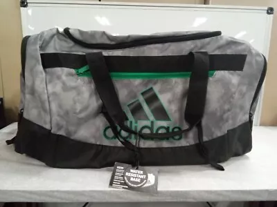 ADIDAS DEFENDER IV MÉDIUM DUFFEL BAG GREY/GREEN/BLACK. 51a JS • $34.99