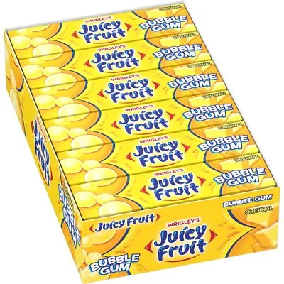 JUICY FRUIT Original Bubble Chewing Gum 5 Count (Pack Of 18) • $19.15