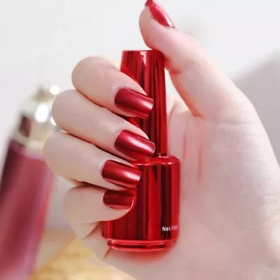 18ml Metallic Nail Polish Magic Mirror Effect Chrome Nail Art Polish Varnish USA • $7.59