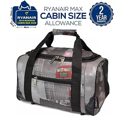 5 Cities Ryanair 40x20x25 Max Size Holdall Bag Cabin Carry On Bag Sports/Gym Bag • £9.99