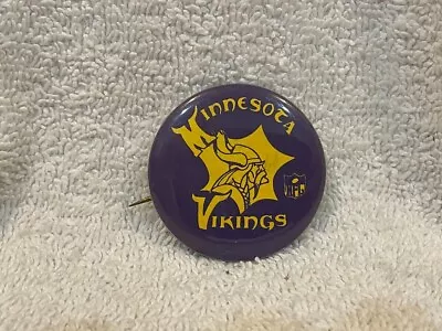 VINTAGE 1960's Minnesota Vikings 1 3/4 Inch Button Fran Tarkenton VERY NICE! • $14.99