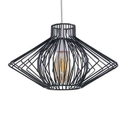 Ceiling Light Shade Industrial Metal Pendant Lampshade Living Room LED Bulb • £15.99