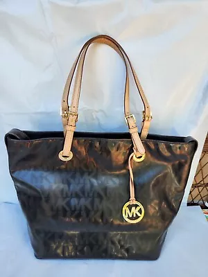 Michael Kors Black Mirror Jet Set Tote • $29.99