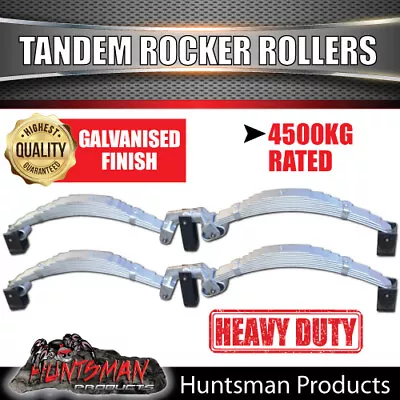 9 Leaf 4500Kg Dacromet Rocker Roller Tandem Trailer Spring Set Shot Peened Gal  • $590