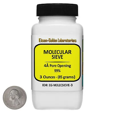 $12.99 • Buy Molecular Sieve [4A Pore Opening] 99% Laboratory 3 Oz In A Bottle