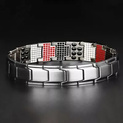 Mens Magnetic Weight Loss Bracelet Therapy Healthy Slimming Bloods Circulation ☆ • £7.68