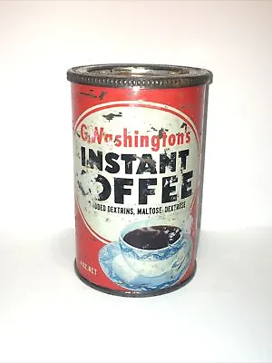 G. Washington's Instant Coffee 2 Oz Tin Antique Collectable  • $15.45