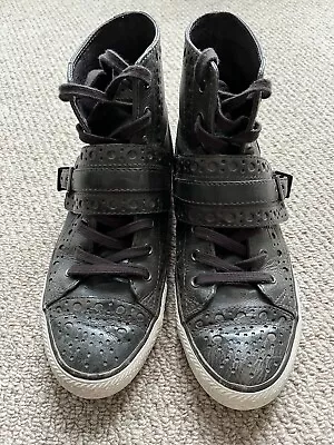 £40 • Buy Ash High Top Trainers Grey Size 39 / 6 VGC Lace Up Buckle