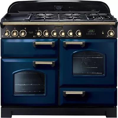 Rangemaster CDL110DFFRB/B Classic Deluxe 109cm Dual Fuel Range Cooker 5 Burners • £2750