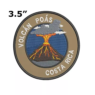 $3.97 • Buy Volcan Poas Volcano Costa Rica Embroidered Patch Iron / Sew-on Vacation Applique