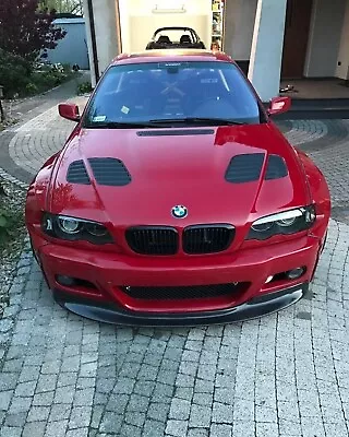 BMW 3 Series E46 M3 FRONT LIP SPOILER SPLITTER CSL STYLE GLOSSY BLACK • $139