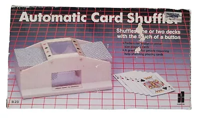 John Hansen Classic Game Collection Automatic Card Shuffler Tabletop Vintage B23 • $25