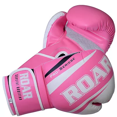 ROAR Synthetic Leather Boxing Gloves Training Punching Bag MMA Sparring Gloves • $26.59