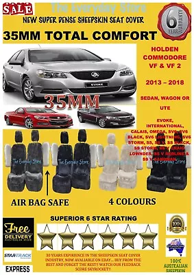 Holden Commodore VF/VF2 13-18 Super DenseSheepskin Car Seat Covers A/B Safe 35MM • $268