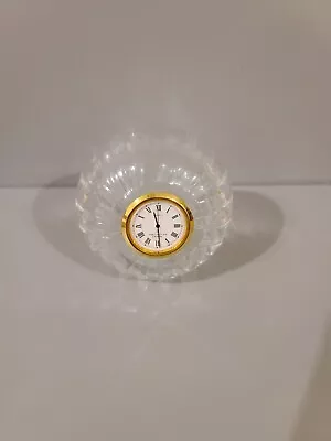 Dartington Crystal Paperweight/Desk Clock • $18.39