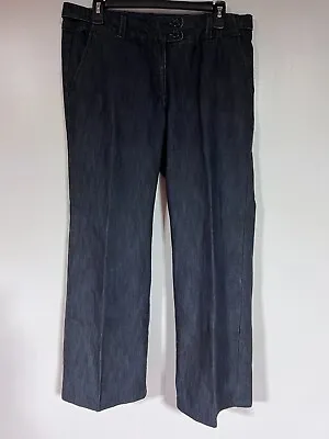 Vtg Z CAVARICCI Wms 12 Jeans Wide-Leg Blue Denim Mid-Rise Lightweight • $15.97